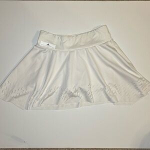 ADIDAS by STELLA MCCARTNEY Barricade White Perforated Tennis Skort Skirt Medium